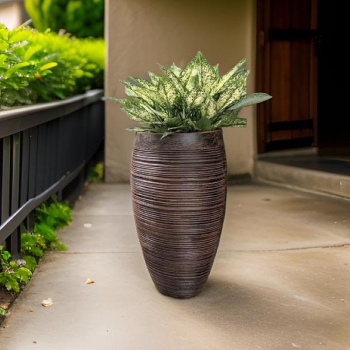 Planter ribbed style- a perfect pot for indoor plants. - The Plant Shop