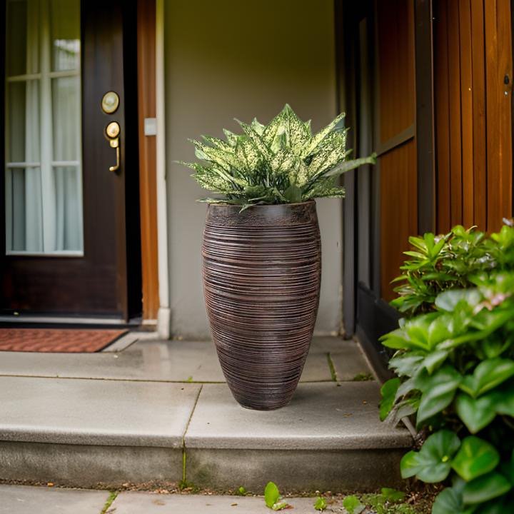 Planter ribbed style- a perfect pot for indoor plants. - The Plant Shop